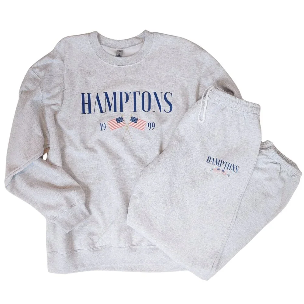 NWT Hamptons American Flag Sweatshirt